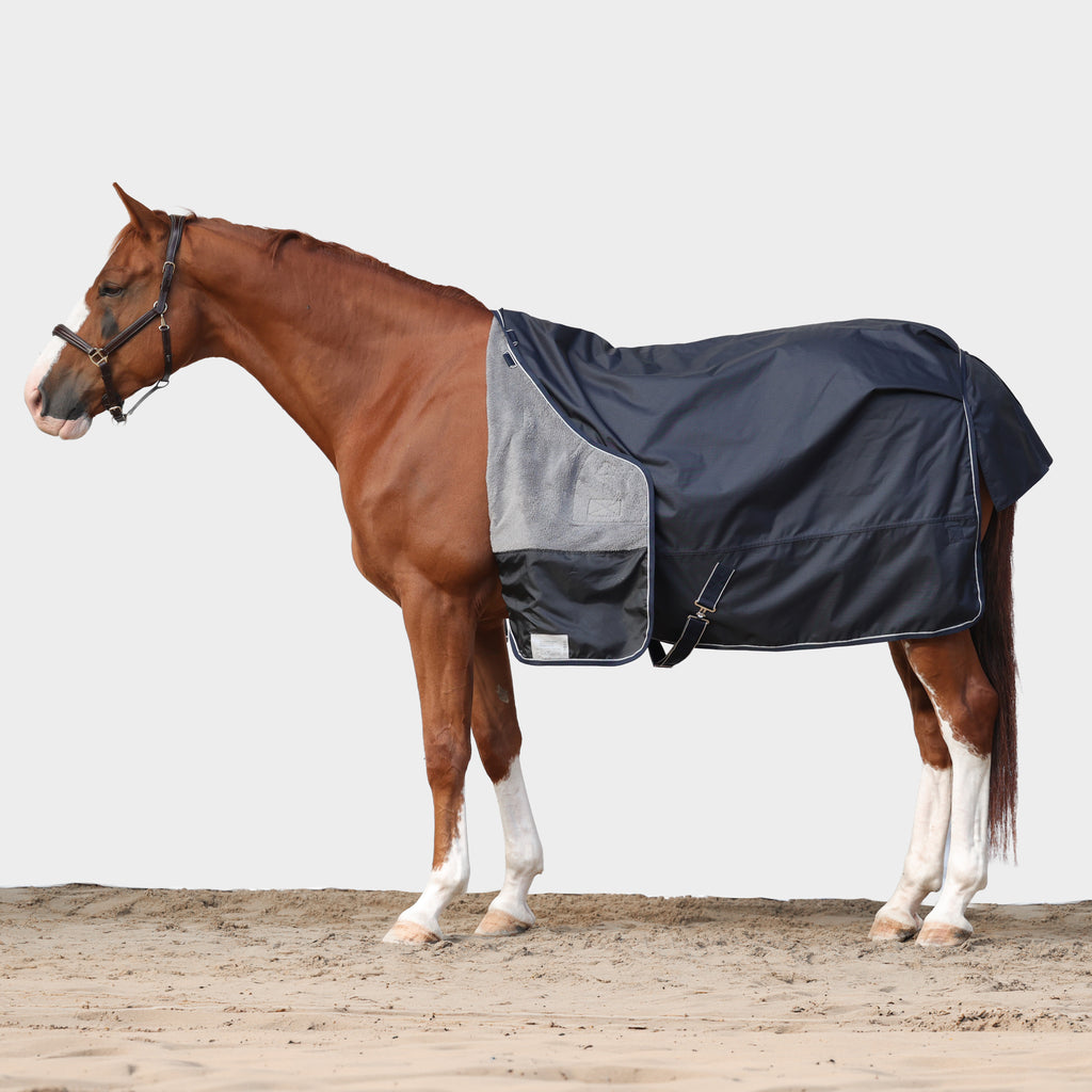 Dominick Cosy Outdoor Deken 150 g Navy + gratis halsdeel