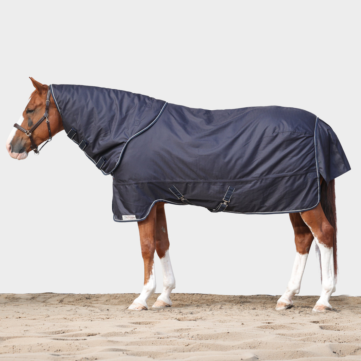 Dominick Silky Soft Outdoor Regendeken 0 g Navy + gratis halsdeel